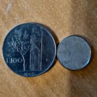 50 Lire e 100 Lire Italia