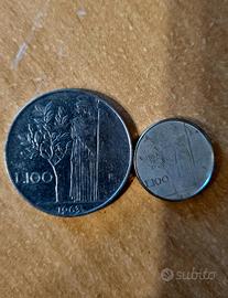 50 Lire e 100 Lire Italia