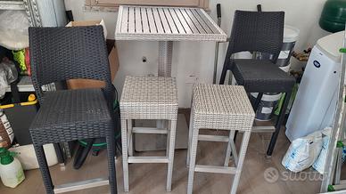 Tavolino e sedie esterno