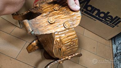 fioriera ornamentale in rame forgiato a mano