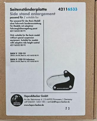 ESTENSIONE CAVALLETTO  BMW GS 1300