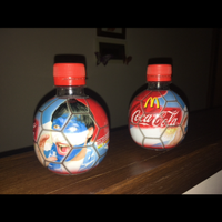 2 bottigliette coca cola pallone rarissime