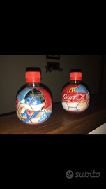 2 bottigliette coca cola pallone rarissime