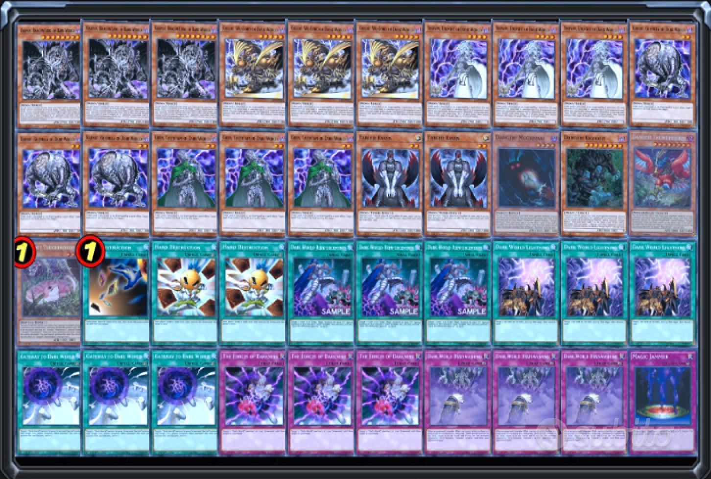 Deck Mondo Oscuro YuGiOh! Collezionismo In vendita a Reggio Emilia