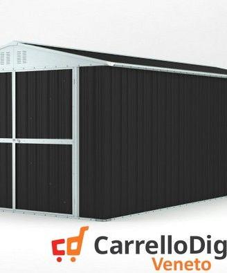 Box garage auto in Acciaio 327x611cm 19mq nero