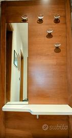 attaccapanni da parete in legno 