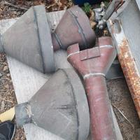 4 imbuti in rame per gronda 