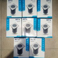 lotto 8 lampade da giardino a pavimento gtv alfa k