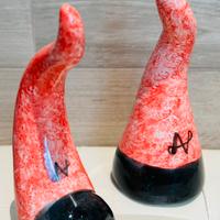 Coppia Corni Portafortuna in Ceramica- Artigianali