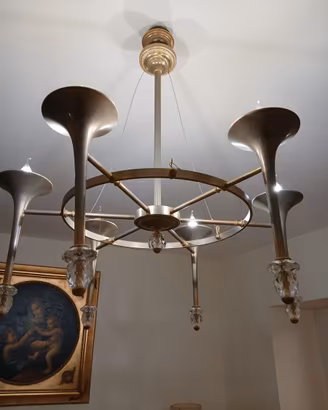 Lampadario di ottone