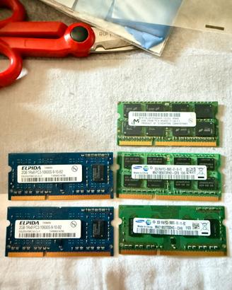 Ram ddr3 sodimm per notebook da 2gb