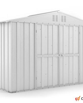 Box giardino lamiera zincata 327x155cm bianco