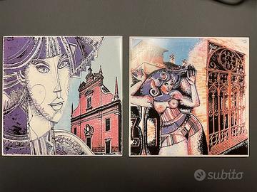 Coppia Piastrelle Artistiche 20x20 – Adriano Fava