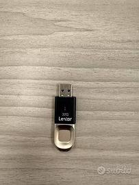 Lexar F35 32GB - Chiavetta USB Impronta Digitale