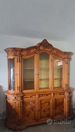 Eleganti mobili sala in legno radica di noce 