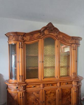 Eleganti mobili sala in legno radica di noce 