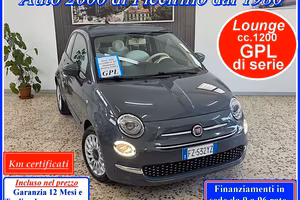 Fiat 500 Lounge 1200 GPL di serie Garanzia12Mesi