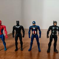 lotto 4 action figure supereroi Marvel 