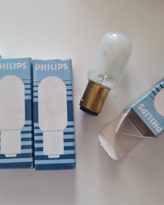 Lotto 4 lampadine Philips BA 15d 220/230V 15W