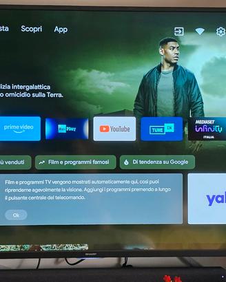 Tv Sharp google  smart come nuova 55 pollici