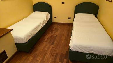 Coppia letti Flou con base contenitore