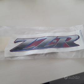 Adesivo emblema kawasaki zzr 600 90/92 rossa