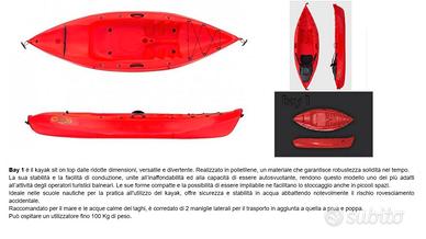 Canoa Kajak EXO Bay 1    Nuovissima