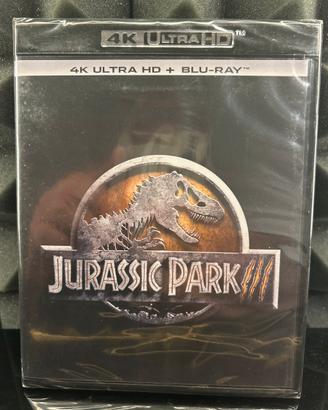 Jurassic Park 3 4K UHD + Blu Ray Nuovo Sigillato