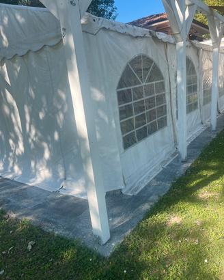 Copertura in pvc con vetrate 8 x7