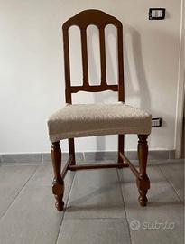 Tavolo rotondo in legno + 4 sedie