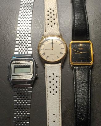 Lotto 3 Orologi anni 80/90 Made Japan