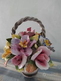 Cestino di fiori ceramica Bassano