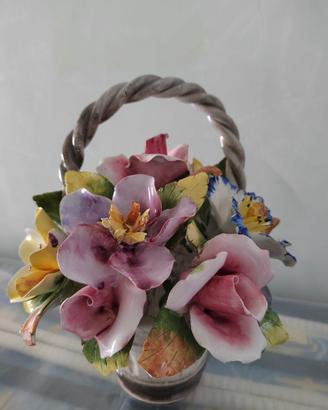Cestino di fiori ceramica Bassano