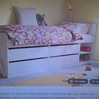 Letto singolo con materasso