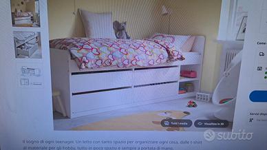 Letto singolo con materasso