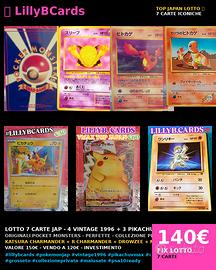 ,7 POKEMON TOP VINTAGE JAPAN 