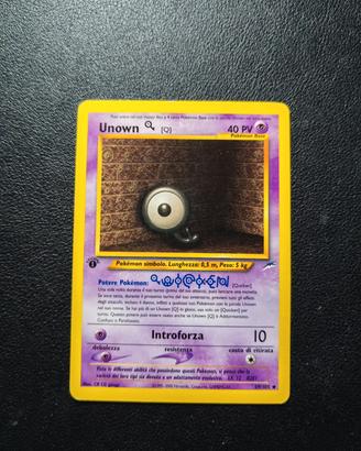 Unown Q Prima Edizione - Carte Pokemon Neo Destiny