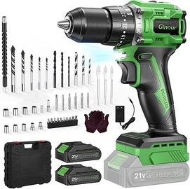 Ginour Avvitatore a Batteria, Brushless Trapano a