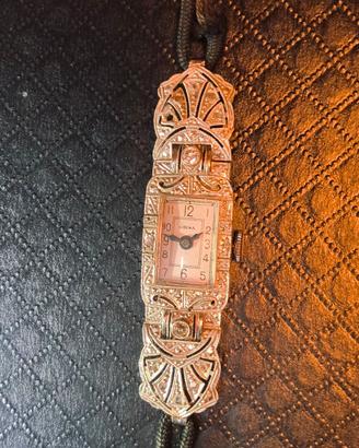 Orologio donna in platino e brillanti 