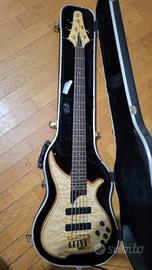 Basso Elettrico Tune TWB53 BR Exotic Top Burl 