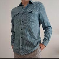 Camicia a righe in jeans, Calliope, tg.S