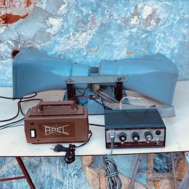 impianto audio diffusori cono geloso anni 70