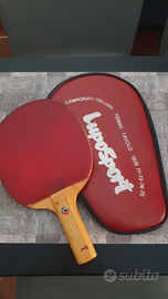 Luposport rara racchetta ping pong vintage