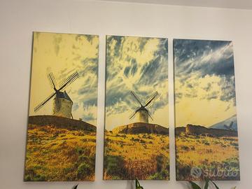 3 Quadri mulino a vento