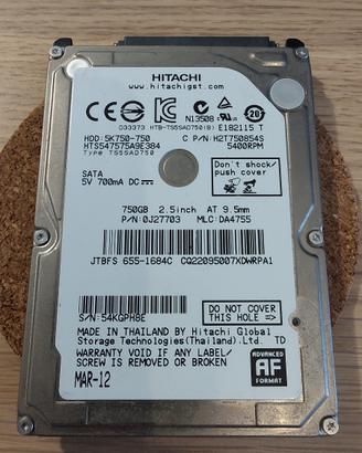 HDD Hitachi 750GB 5400rpm 5K750-750