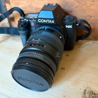 Fotocamera Contax AF NX con zoom 70-200mm