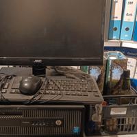 PC desktop HP ProDesk 600 G1 + Monitor, tastiera e