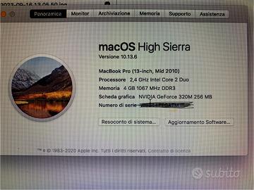Macbook pro 13 - mid 2010