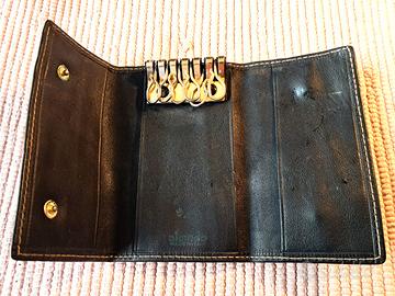 Portachiavi pelle Almedo 6 ganci Made in Italy '90