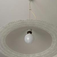 Lampadario vetro opalino 60cm – cuccina/tinello